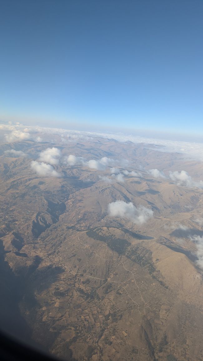 Lima nach Cusco: über den Wolken...