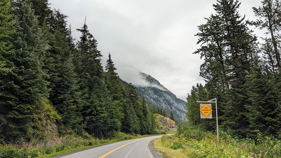 Tag 16: Stewart,BC / Hyder,AK - Meziadin Lake: Bärenflaute