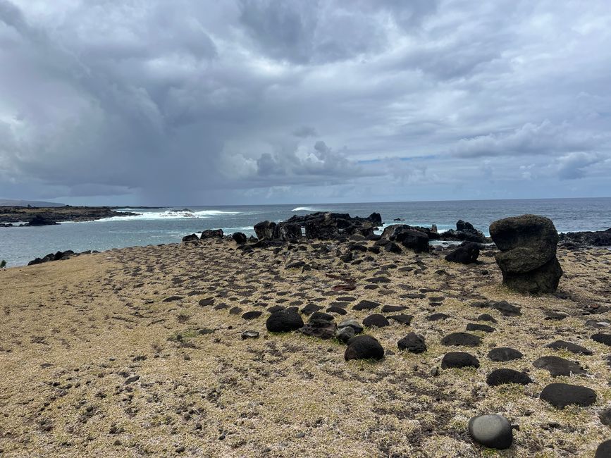 Insgesamt gab es 10 Stämme auf der Insel. Jeder Stamm mit mindestens einem Dorf und entsprechend einer Moai-Reihe …