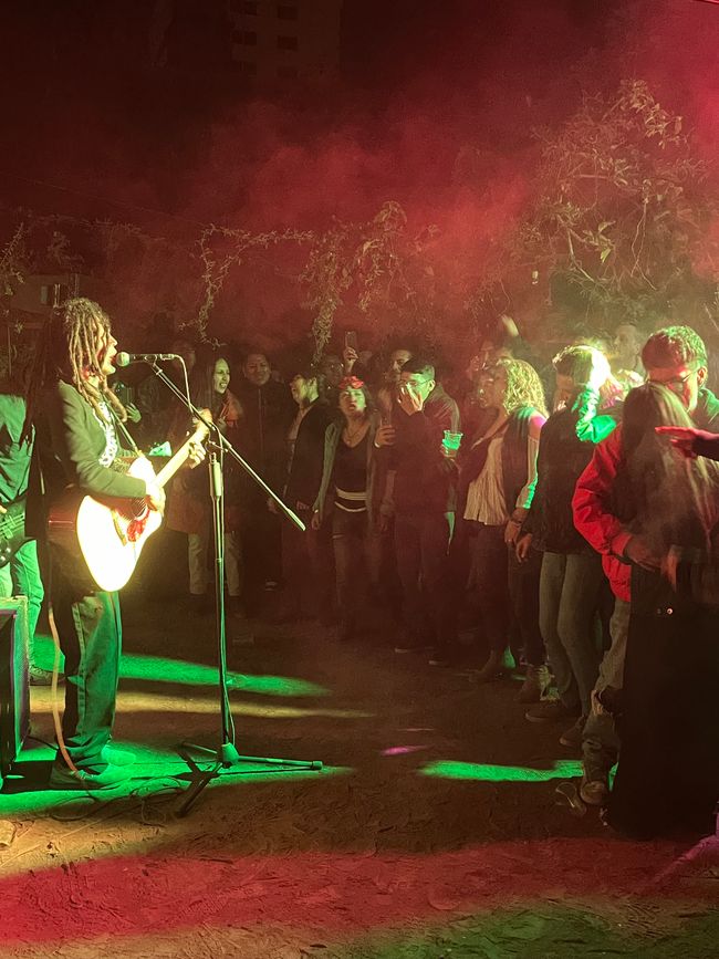 Live-Musik im Hostel 