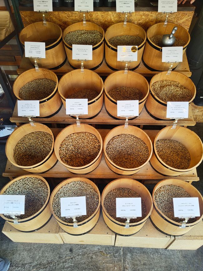 Grains de café non torréfiés provenant du monde entier