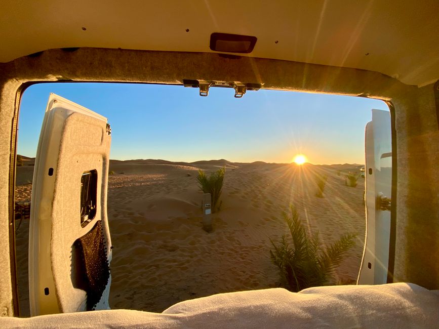 What’s better, looking at sand dunes or the sea in the morning?