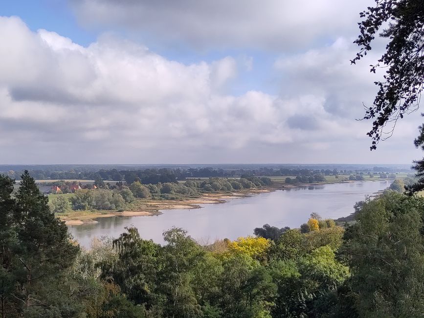 Blick auf die Elbe vom Viehler Berg bei Alt Garge