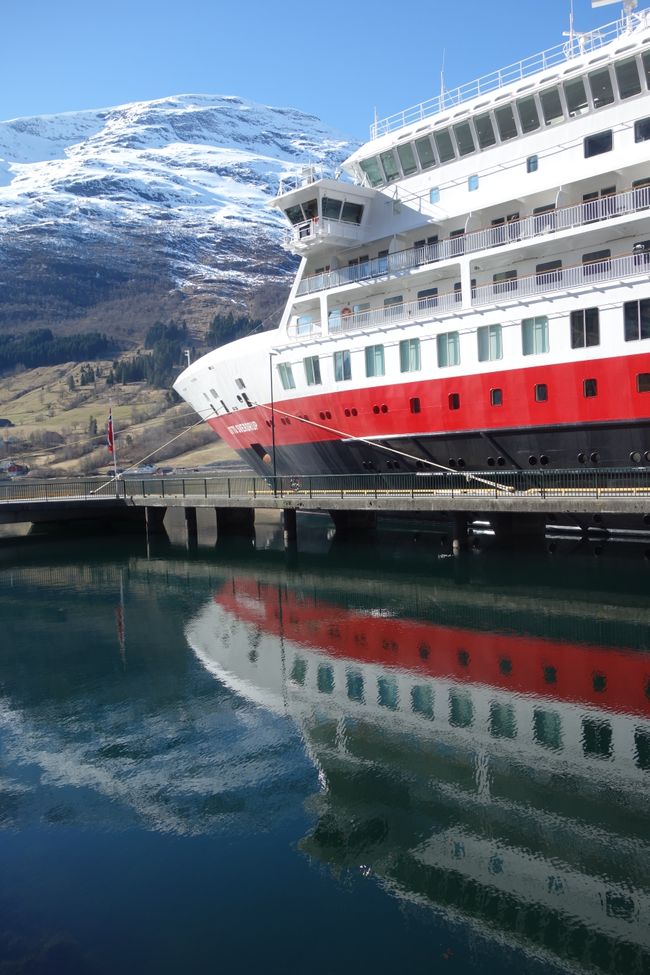 Our ship on the fjord