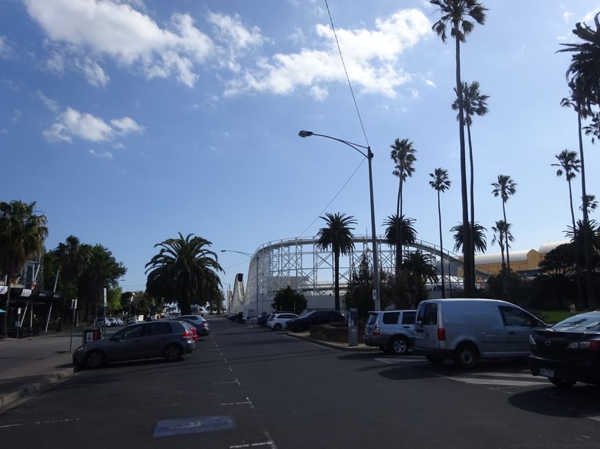 St. Kilda mit Vergnügungspark im Hintergrund