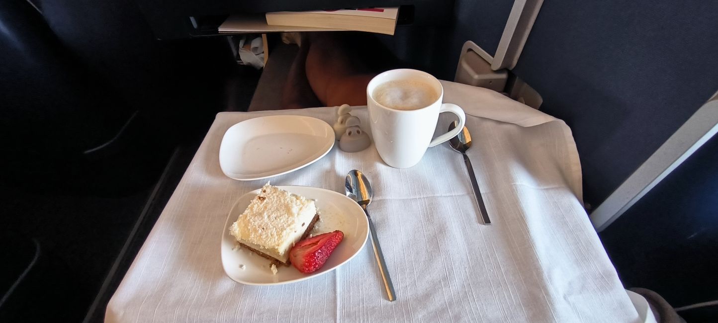 Dessert on the plane