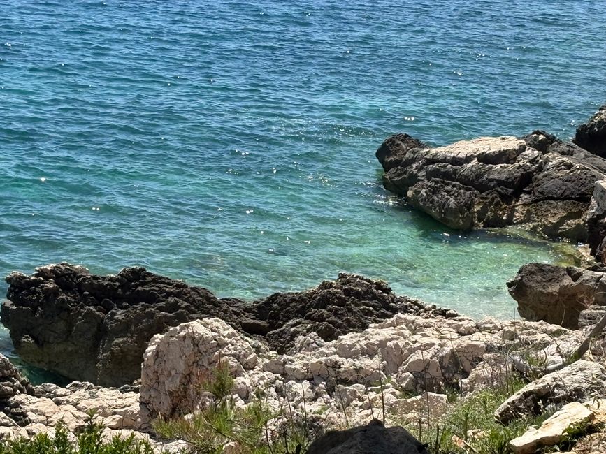 Wir sind wieder unterwegs; von Mlini nach Mljet