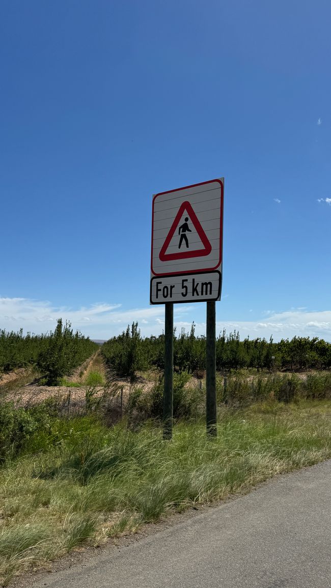 5km Autostoppen nicht erlaubt