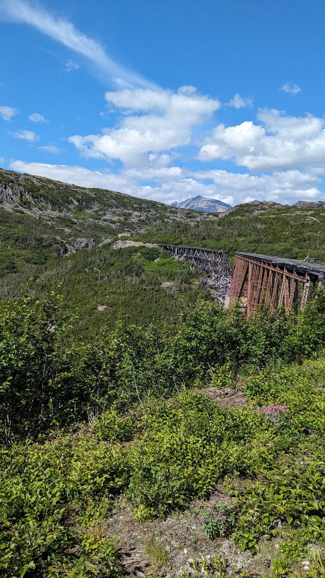 Etiqueta 22: ¡Rumbo a Alaska! Un deslizamiento de tierra, el White Pass y trenes largos