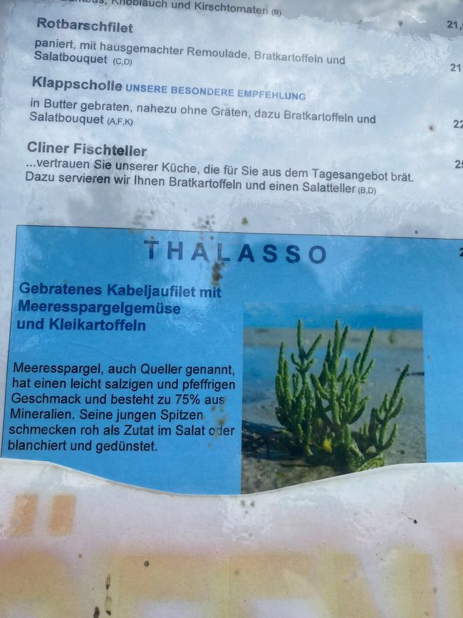 Und das war das leckere Abendessen