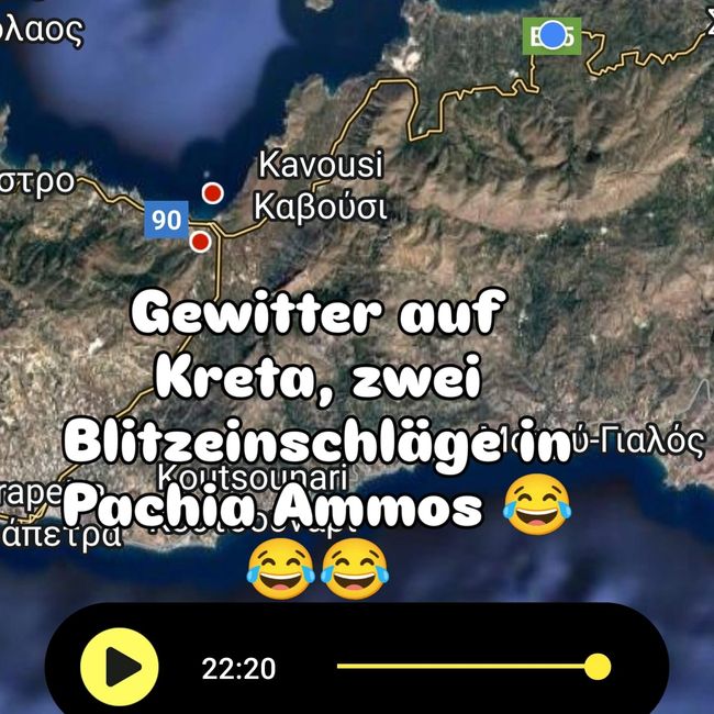 Blitztreffer in Pachia Ammos