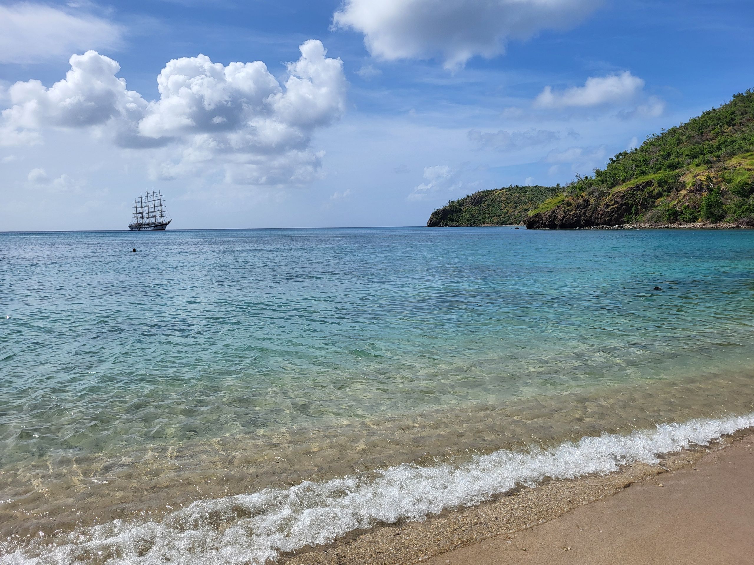 Royal Clipper devant Union Island