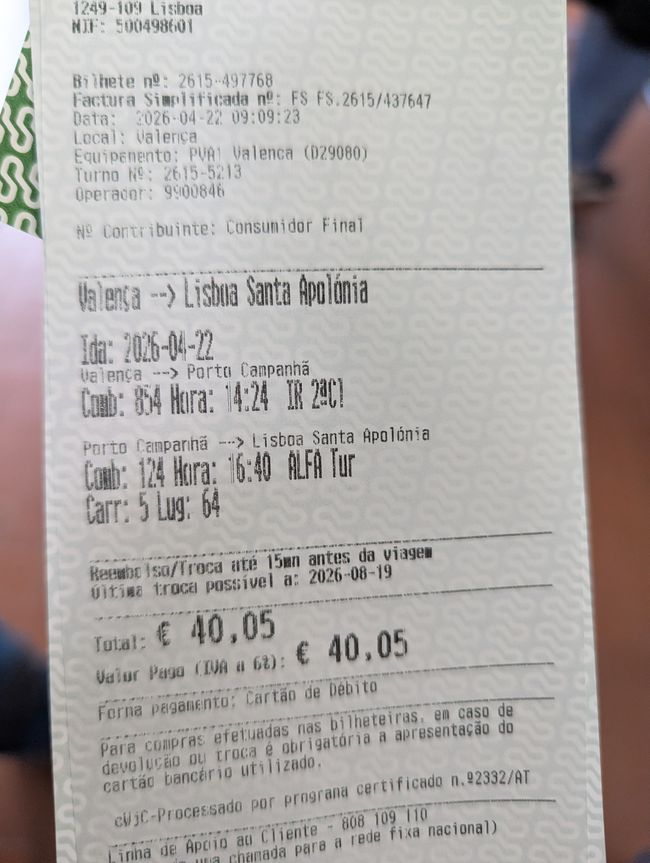 Zugtickets 