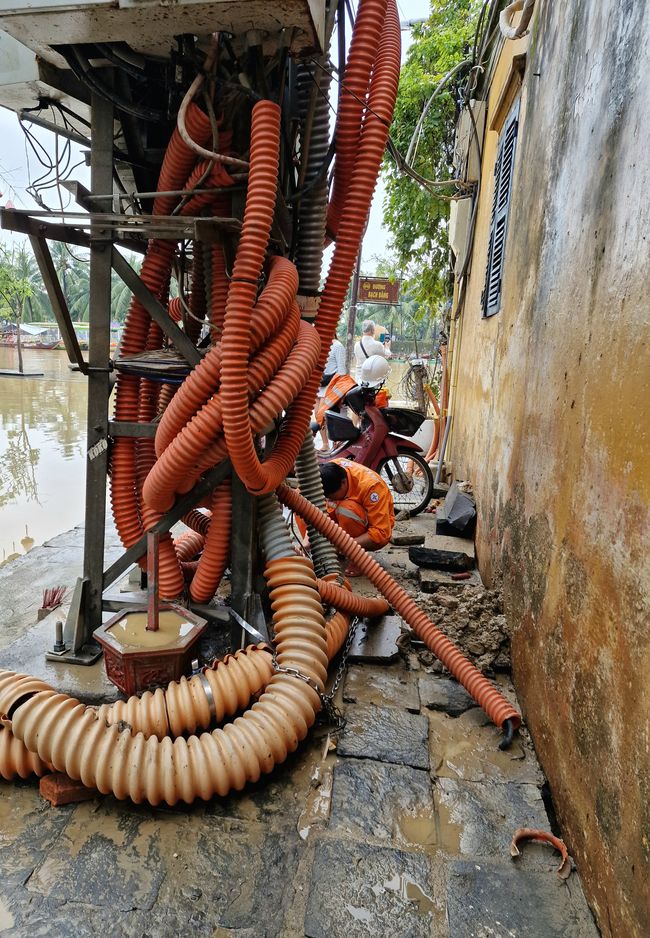 Vorüber die Flut.
Wer sah es wohl, du selig Land, 
wie dich die Welle überwand.