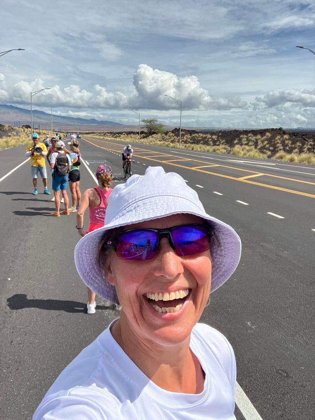 Bike course at km 138 on the way back from Hawi