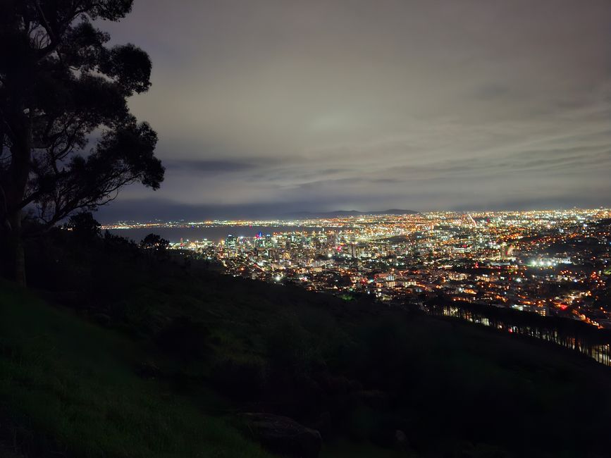 ...already dark...Cape town