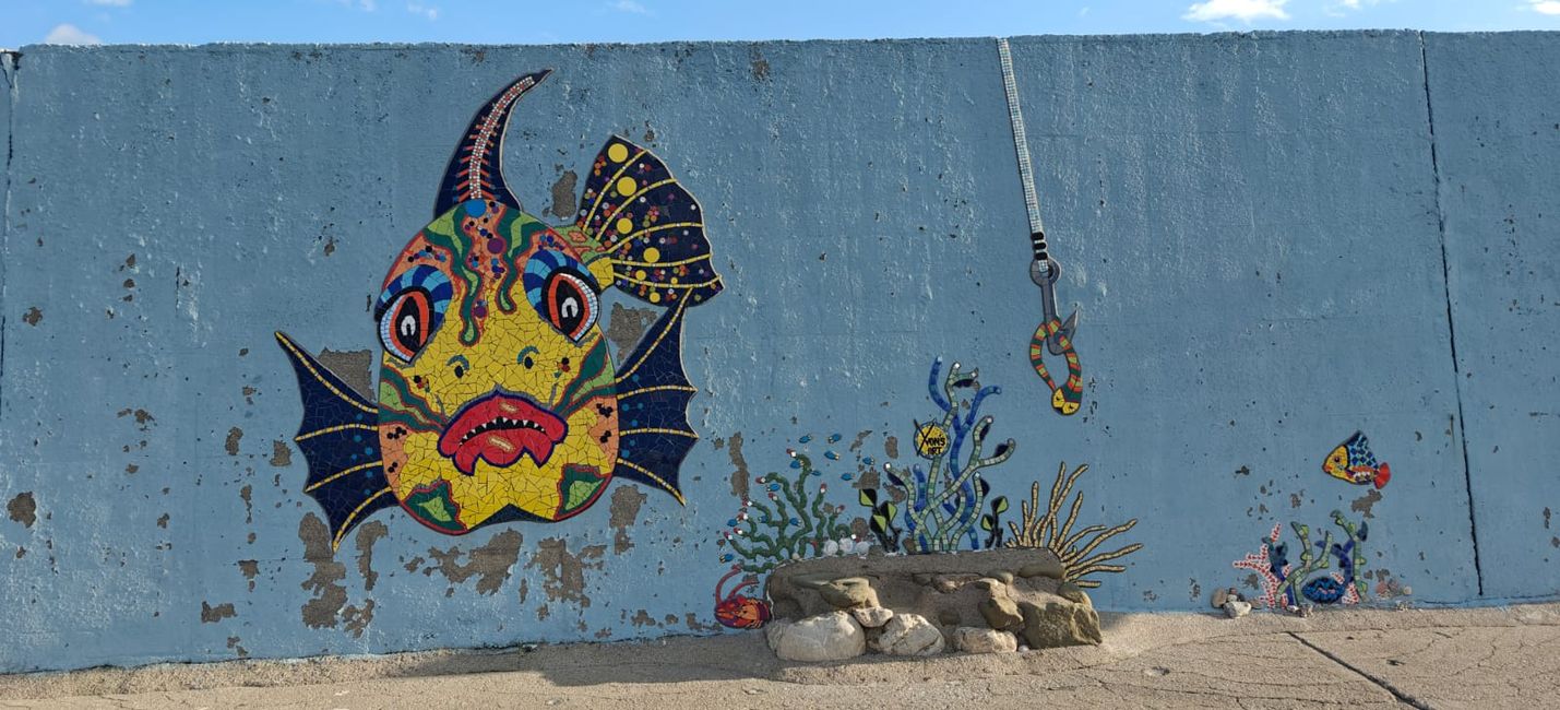 Kaimauerbilder Hafen Agia Galini