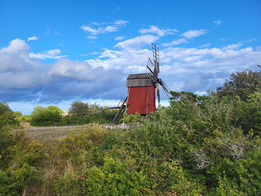 Windmühlen an der Straße