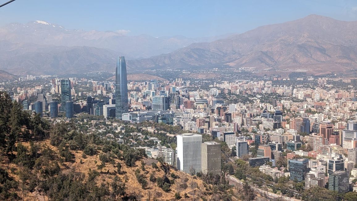 Llegada a Santiago de Chile