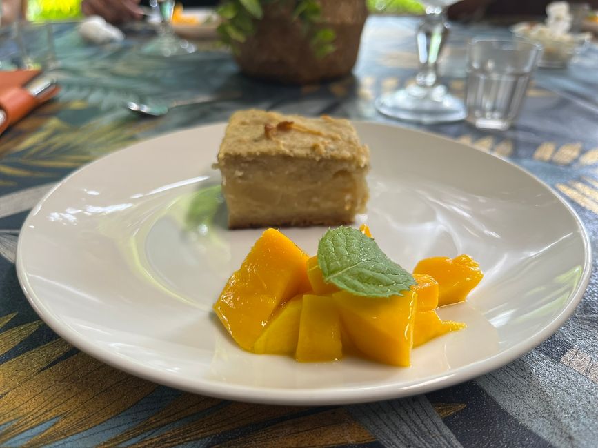 Kartoffelkuchen mit Mango