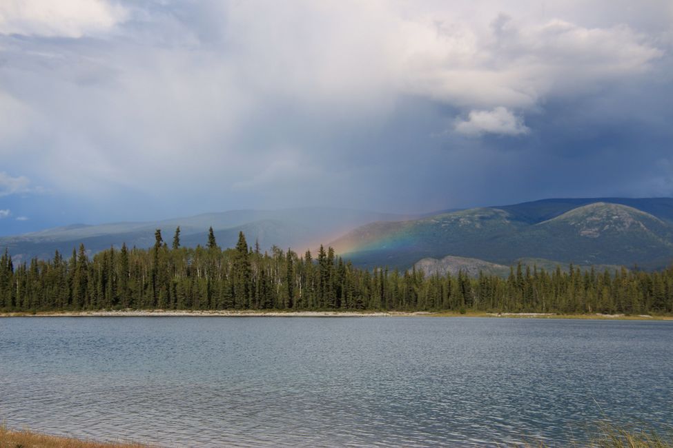 Boya Lake Campground - Blick von Site 5