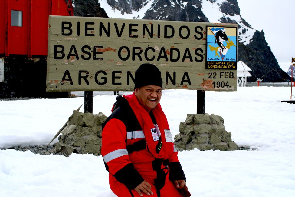 Le cuisinier de la station de recherche argentine