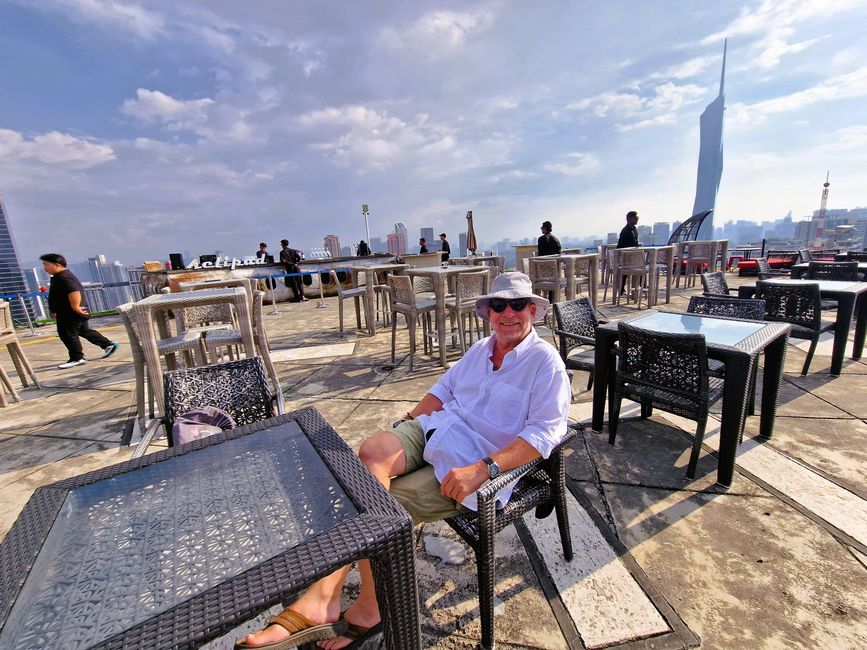 Helipad bar. Former helicopter landing pad