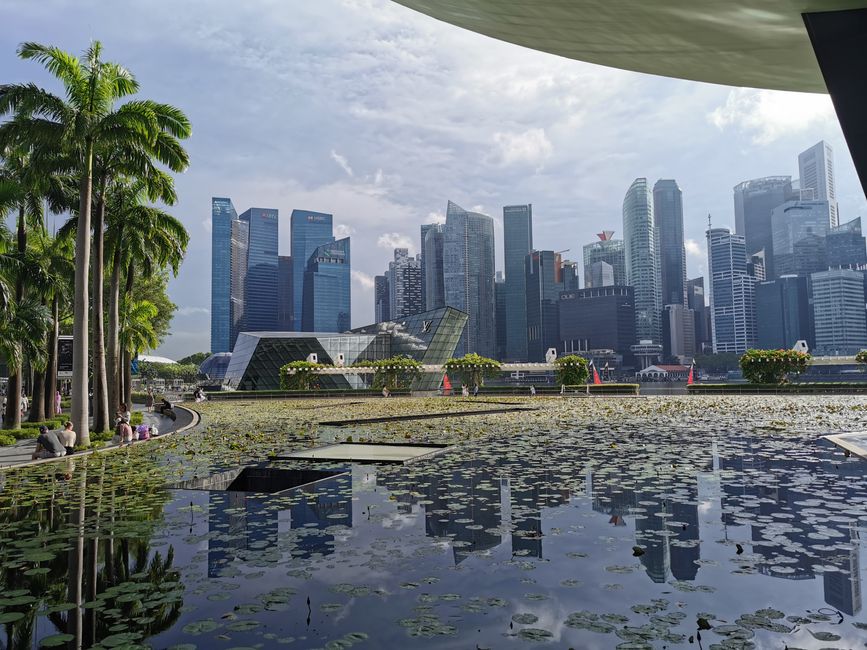 Silhouette von Singapur