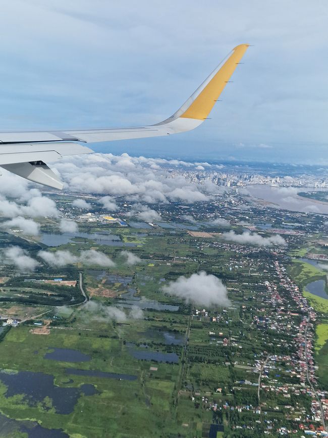 Anflug auf Phnom Penh