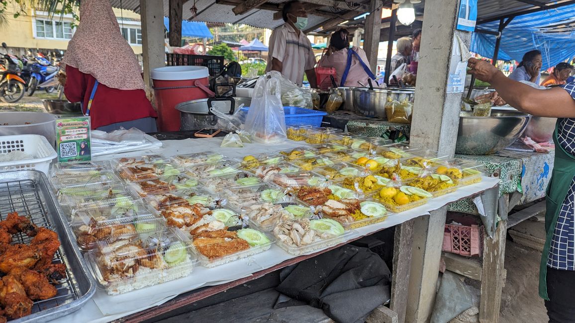 Thai typical market stall