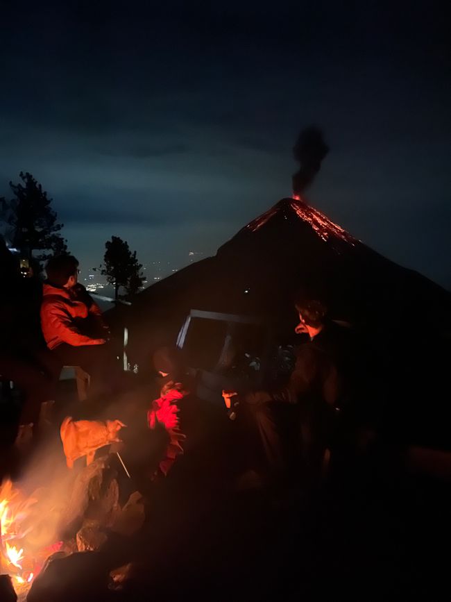 Lagerfeuer mit Aussicht