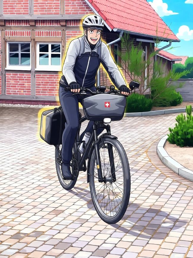 E-Bike ist bereit, ich bin es auch!