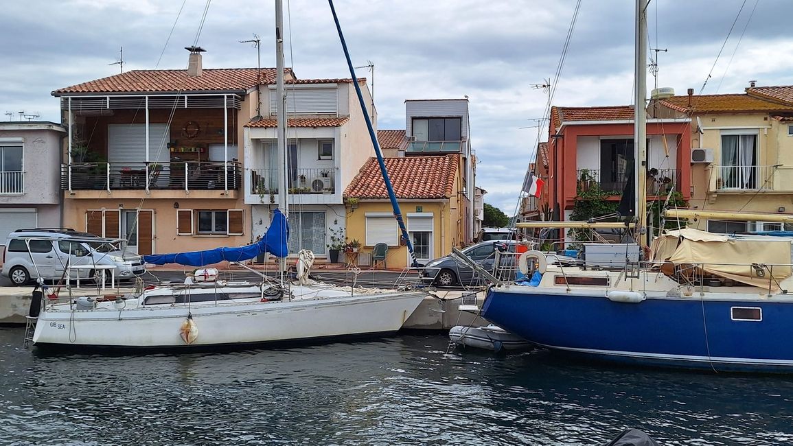 Altes Fischerdorf an der Ausfahrt zum Etang de Thau