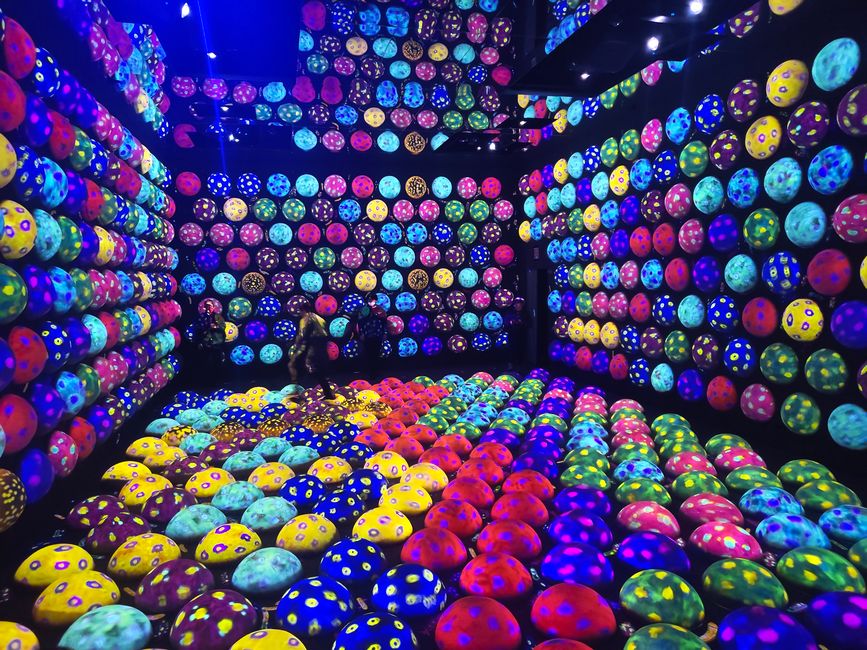 Balanceakt auf die andere Seite. Im Idealfall über nur eine Farbe.