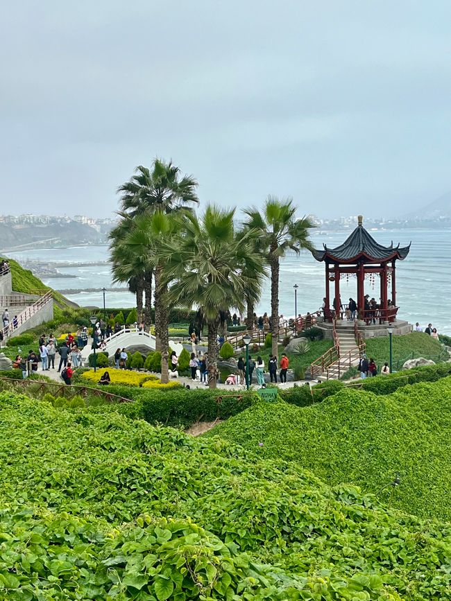One of the many parks in Miraflores