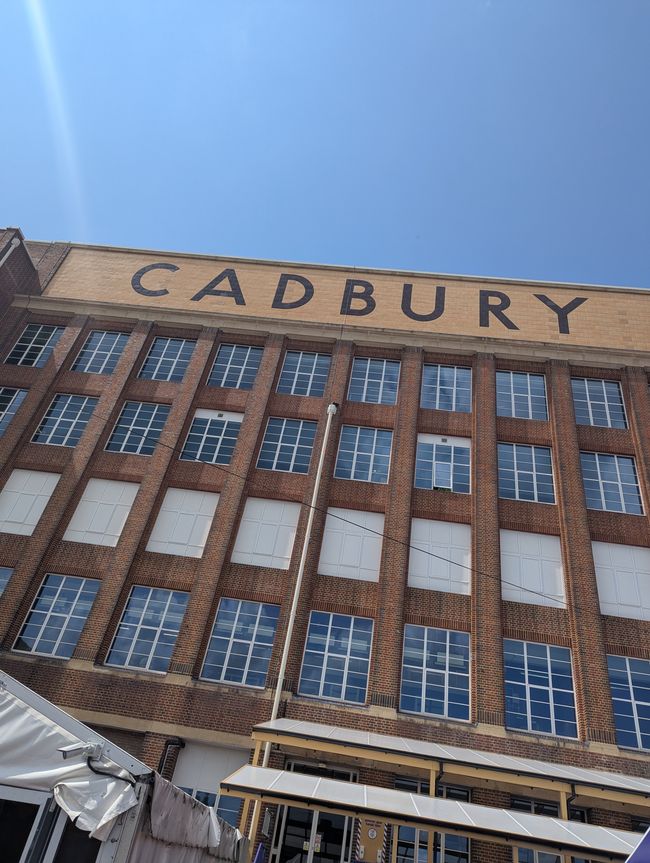 Die Cadbury world- wenn es schon am Bahnhof nach Schokolade riecht