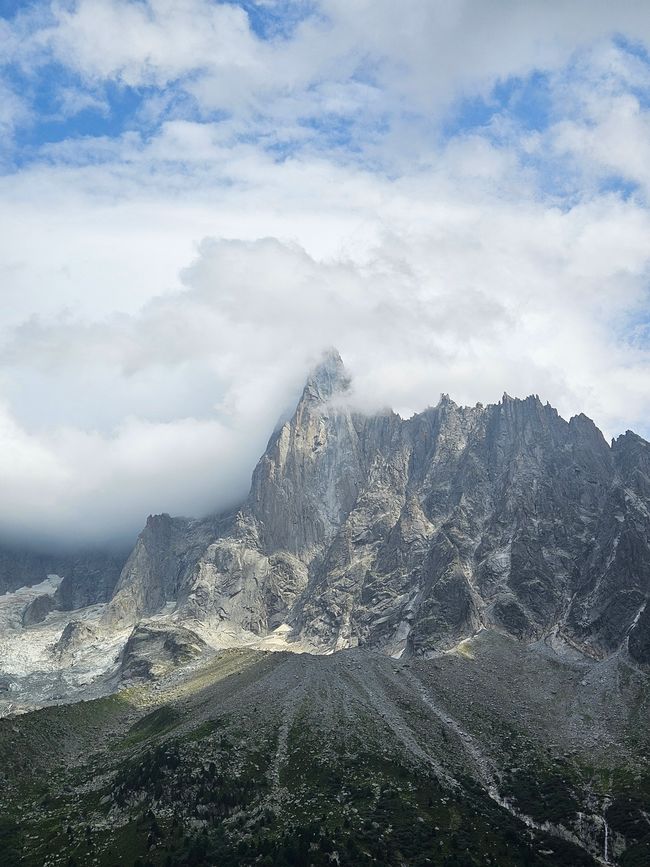 Die Les Drus im Panorama