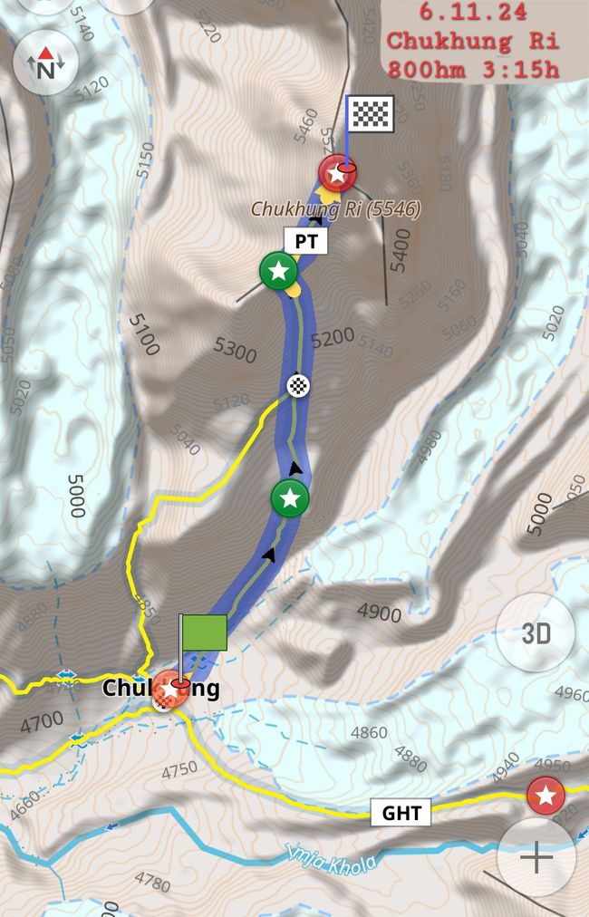 6.11.24 Es geht zum Aussichtsberg Chukhung Ri 5546m 