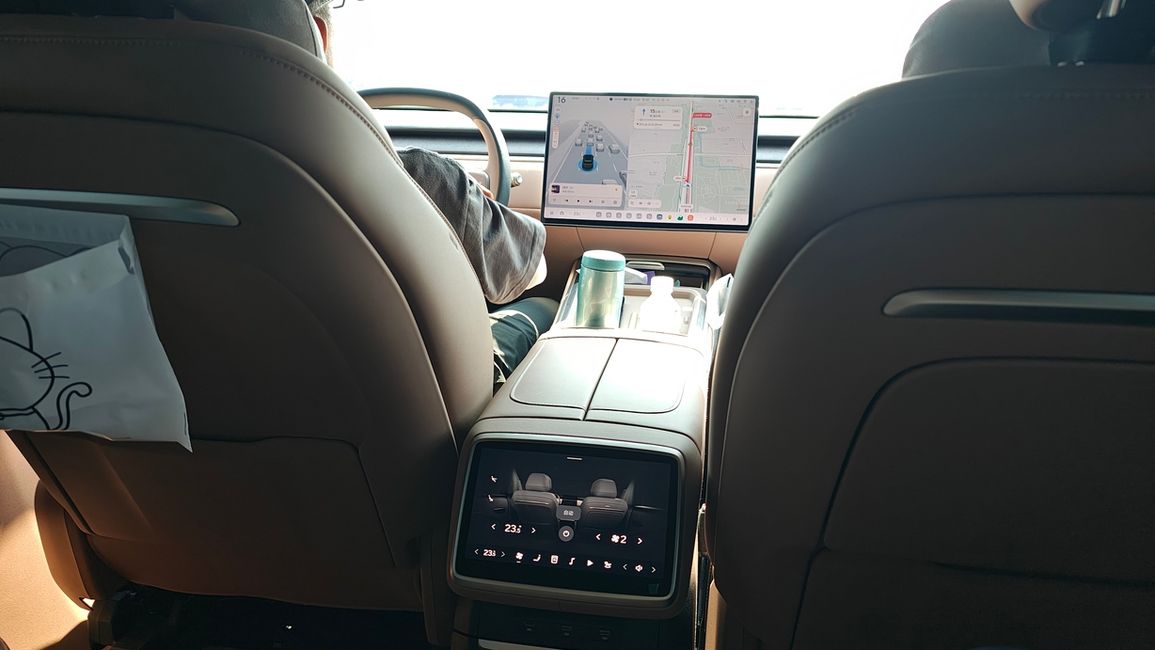 Touchscreen for rear passengers