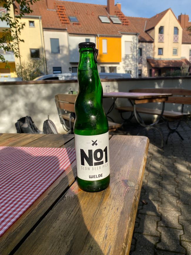 und ein Bier von hier: WELDE, gebraut in Schwetzingen, getrunken in Hockenheim