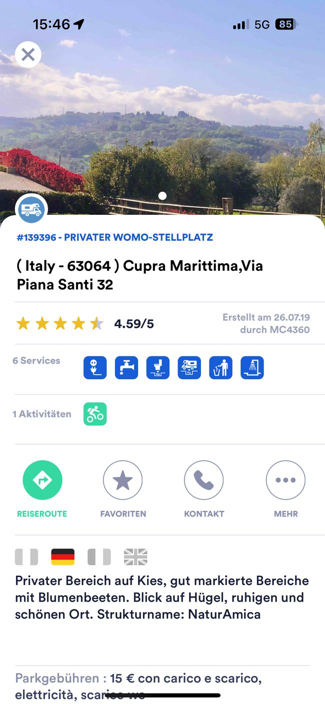 Zwischen Pescara und Ancona