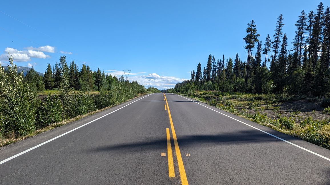 Allein allein auf dem Stewart Cassiar Hwy