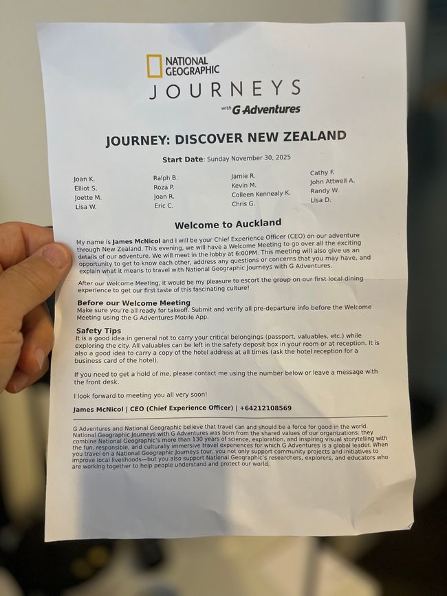 Das Team „New Zealand“ 🇳🇿