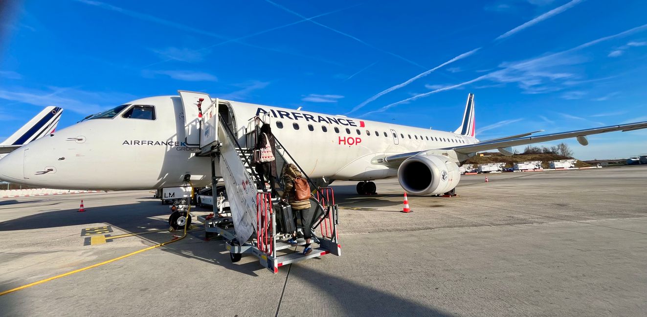 Flugzeug nach Venedig 