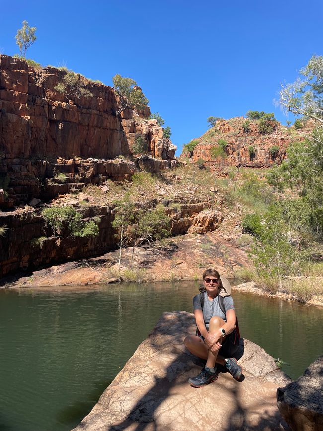 Au premier bassin de l'Amalia Gorge…