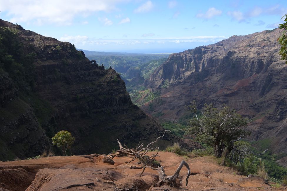 Vue sur la côte Na Pali