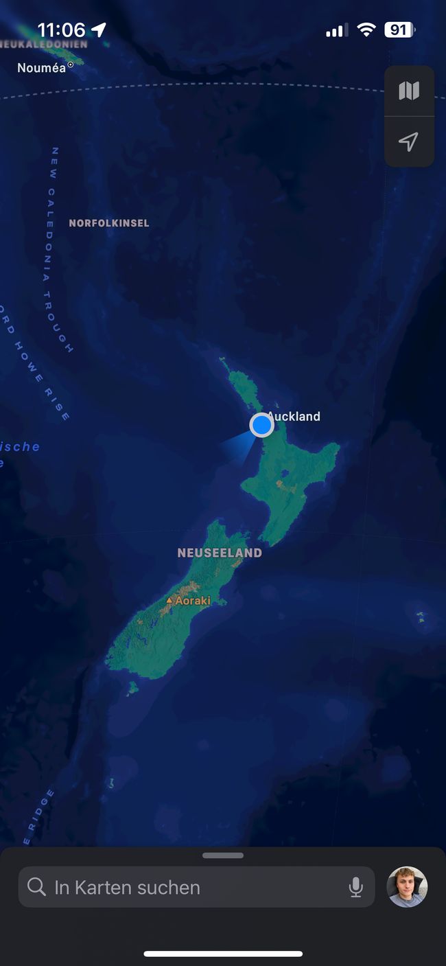 Ankunft in NZ