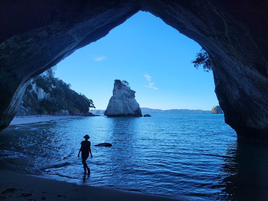 Cathedral Cove, which can no longer be reached on foot
