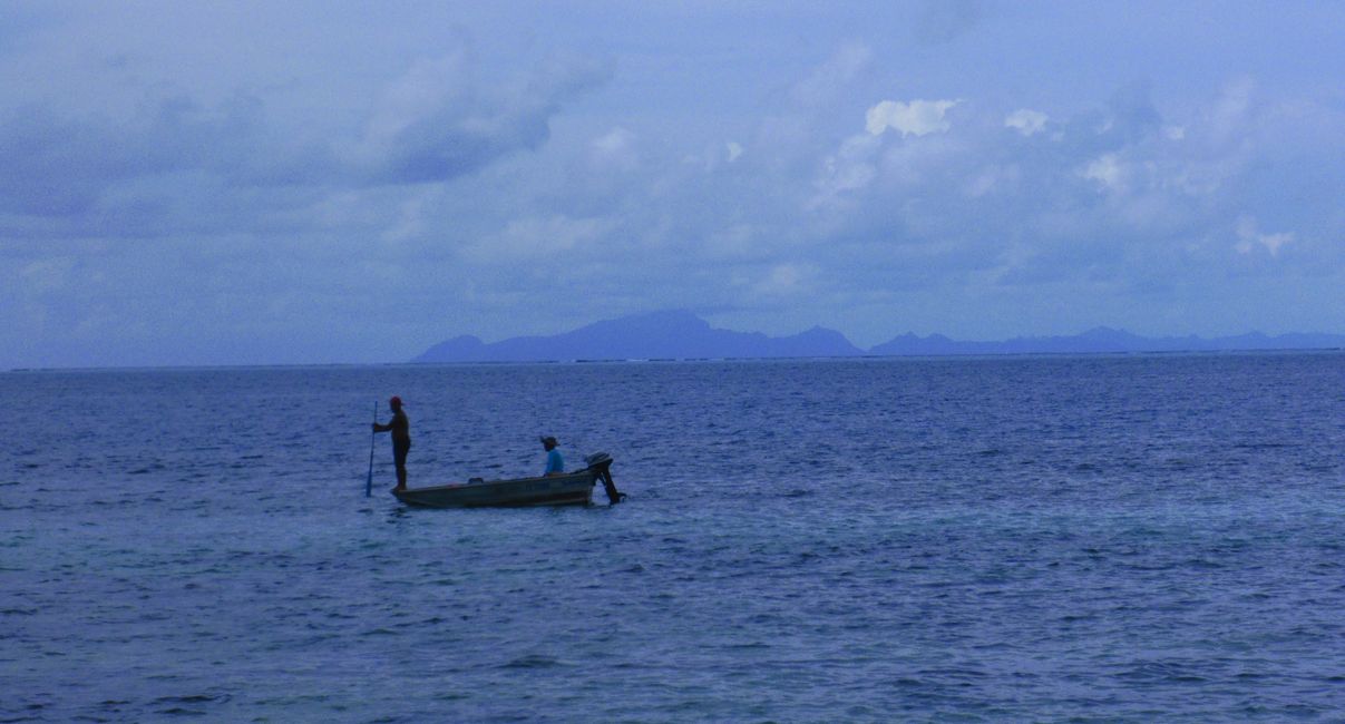 Fischen vor Huahine