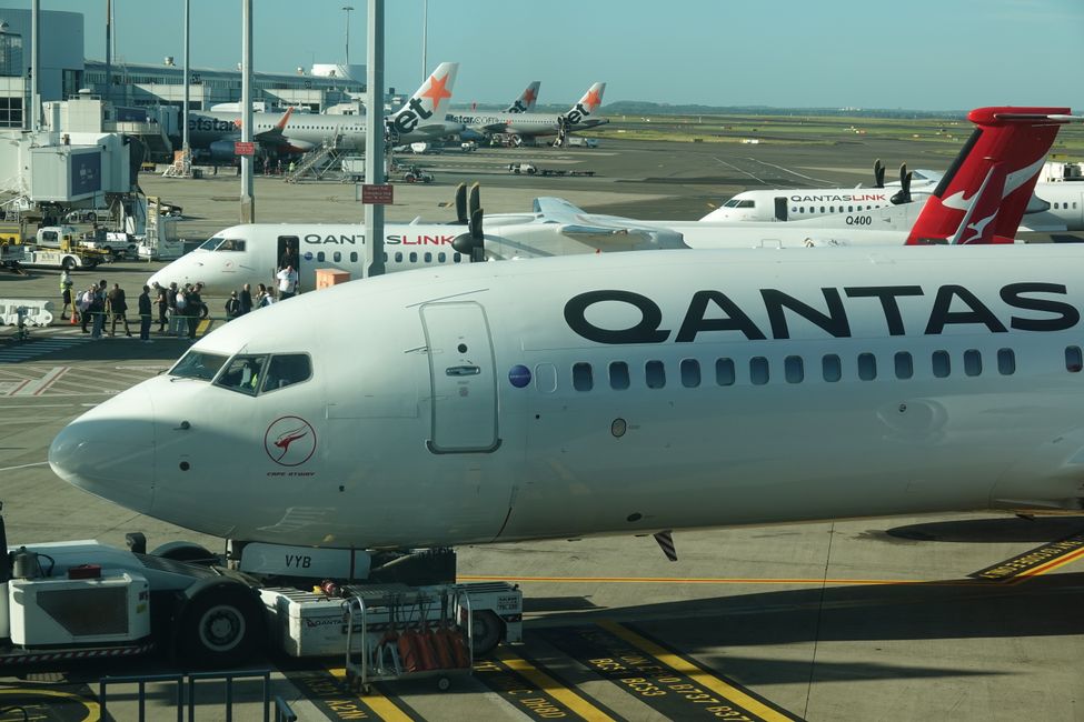 Departure in Sydney